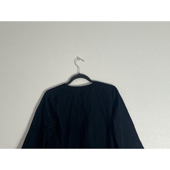 SBJ Austin Black Long Sleeve Cotton Tunic Top Size 1 - Picture 8 of 14
